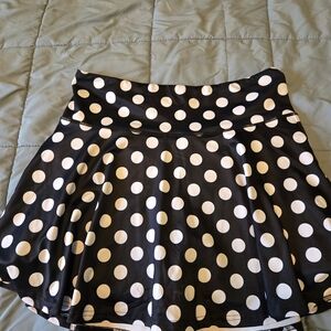 Constantly Varied Gear Black and White Polka Dot Skort